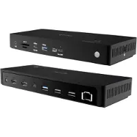 ITEC Thunderbolt4 Triple Display Docking Station + Power Delivery 96W USB-C dockingstation USB-C Power Delivery, Geïntegreerde kaartlezer