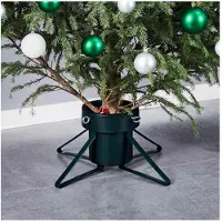 vidaXL Kerstboomstandaard 46x46x19 cm zwart