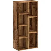 vidaXL Boekenkast 50x25x105 cm bewerkt hout oud houtkleurig
