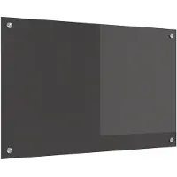 vidaXL Keukenachterwand Donkergrijs 80 x 50 cm gehard glas