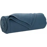 vidaXL plaid Marineblauw 170 x 130 cm 0.31 kg Fleece