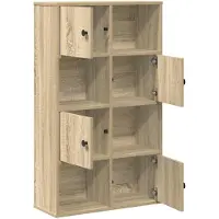 vidaXL Boekenkast 60x24x101,5 cm bewerkt hout sonoma eikenkleurig