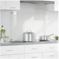 vidaXL Keukenachterwand Transparant 90 x 60 cm gehard glas