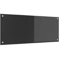 vidaXL Keukenachterwand Donkergrijs 100 x 40 cm gehard glas