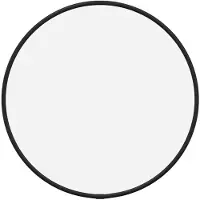 vidaXL Wandspiegel rond Ø30 cm zwart
