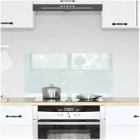 vidaXL Keukenachterwand Melk 80 x 40 cm gehard glas