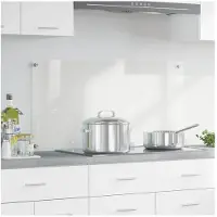 vidaXL Keukenachterwand Transparant 100 x 50 cm gehard glas