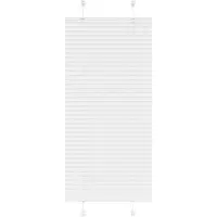 vidaXL Plissé rolgordijn 65x100 cm stofbreedte 64,4 cm polyester wit