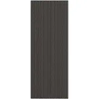 vidaXL Deurmat 115x300 cm gestreept zwart en grijs