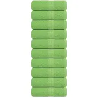 vidaXL Washandjes FROGN 10 st 30x30 cm 360 g/m² appelgroen
