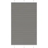 vidaXL Plissé rolgordijn 115x200 cm stofbreedte 114,4 cm antraciet