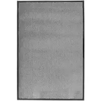 vidaXL Deurmat 60x90 cm grijs