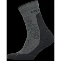 Icebreaker - Women's Merino Hike+ Heavy Crew - Wandelsokken 41-43, zwart/grijs