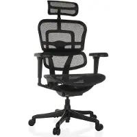 Hjh OFFICE Bureaustoel / directiestoel ERGOHUMAN SIGNATURE GEN2 mesh zwart