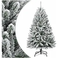 vidaXL Kunstkerstboom met scharnieren en sneeuw 120 cm
