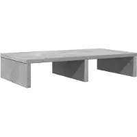 vidaXL Monitorstandaard 100x27x10 cm bewerkt hout grijs sonoma eiken