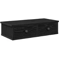 vidaXL Wandschap met lades 60x28x15 cm bewerkt hout zwart