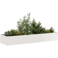 vidaXL Plantenbak 280x80x40 cm roestvrij staal