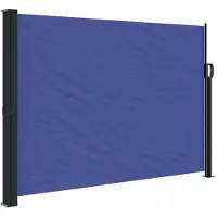 vidaXL Windscherm uittrekbaar 140x600 cm blauw