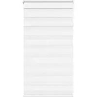 vidaXL Zebra Blind 80x100 cm stofbreedte 75,9 cm polyester wit