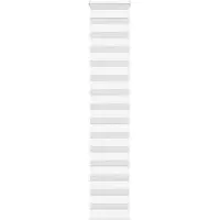 vidaXL Zebra rolgordijn 45x200 cm stofbreedte 40,9 cm polyester wit