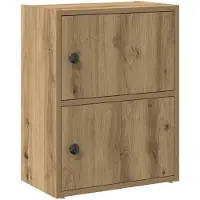 vidaXL Boekenkast 40x24x52 cm bewerkt hout artisanaal eikenkleurig