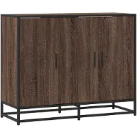vidaXL Dressoir 94x35x76 cm bewerkt hout bruin eikenkleur