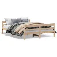 vidaXL Bedframe zonder matras massief grenenhout 120x200 cm