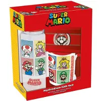 Pyramid SUPER MARIO (4 COLOUR) GIFT SET (PLASTIC BOTTLE, MUG & MAGNET) V2