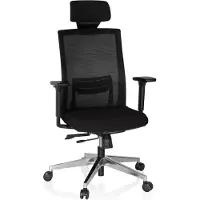 Hjh OFFICE CAPTIVA - Professionele directiestoel Zwart