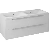 Hak Sapho WAVE dubbele onderkast, 120x50x48 cm, wit