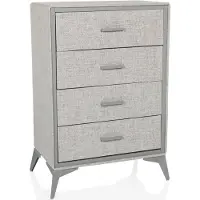 Hjh LIVING Commode SKUFFY 64 x 35 x 90 cm 4 laden grijs