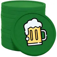 Combicraft Biermunten / Consumptiemunten Donker groen - Ø29mm enkelzijdig bedrukt - 100 stuks