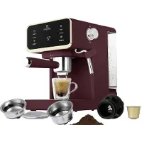 Berlinger Haus Espressomachine Bordeaux 950 W E.S.E. pad compatible, Display, Met kopverwarmer