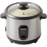 Inventum TRC1001S - Rijstkoker - Inhoud 1 liter - Warmhoudfunctie - 5 porties - Anti aanbaklaag - Rice cooker - Rvs