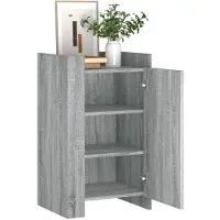 vidaXL Dressoir 45x35x75 cm bewerkt hout grijs sonoma eikenkleurig