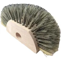 Luva ragebol grijs/wit chinees haar wit Natuurhaar Plumeau