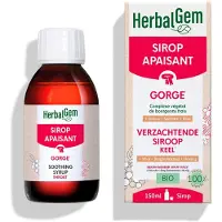 Herbalgem Verzachtende Siroop Bio| Ademhalingscomfort 150 ml Siroop
