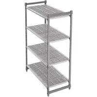 Cambro stelling 183cm hoog 4 planken - 54cm diep - 157,5cm breed