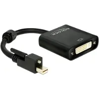DeLOCK Premium Mini DisplayPort 1.2 naar DVI actieve adapter (1920 x 1200) / zwart - 0,20 meter