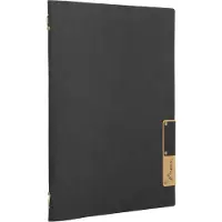 Securit Menukaart | Menukaart map A4 Nature - zwart