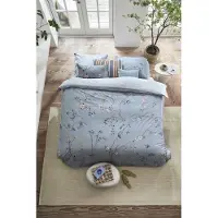 Pip studio Bamboo Blossom kussensloop 60x70 Lichtblauw