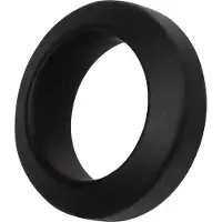 Rimba - Siliconen Cockring - Zwart Ø 32 mm