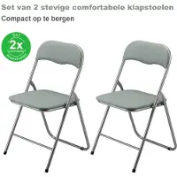 Bardi Set van 2 Klapstoelen – Comfortabel & Lichtgewicht – 100 kg Draagkracht – Opvouwbare Stoelen voor Binnen & Buiten – Ruimtebesparend & Onderhoudsvriendelijk – 43 x 38 x 87 cm - GROEN