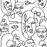 Overig Vliesbehang Friends & Coffee 16619 - Zwart - Wit - 10,05 M X 53 Cm