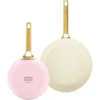 Greenpan Padova Reserve 20 + 26 cm koekenpannenset Blush Pink