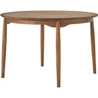 Stolab Carl eettafel deelbaar Ø115 cm Chocoladebruin olie Special Edition (eiken), Ø115 cm