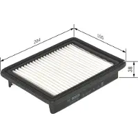Bosch Luchtfilter S0584 Bosch voor o.a. OPEL