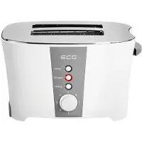 Ecg ST 818 - Broodrooster - Toaster - Wit - 800 W