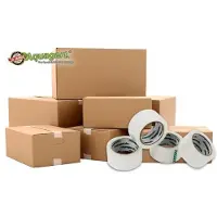 Aquagart 216 x Professionele plakband, extra sterke verpakkingstape, 50 mm x 66 m